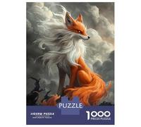 Puzzles for Adults 1000 Puzzles Fox in The Storm Jigsaws for Adults Relaxing Games Perfect Decoration Help The Brain Exercise 52x38cm/1000pcs