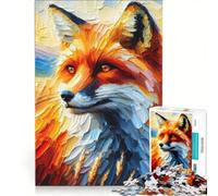 Puzzles for Adults 1000 Puzzles Fox In The Wheat Field Family Games Parent-child Interaction Challenging Game Gifts 50x75cm