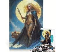 Puzzles for Adults 1000 Puzzles Freya North Goddess, Hands-on Game, For Family Fun, Improving Love between Couples 50x75cm