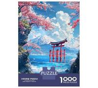 Puzzles for Adults 1000 Puzzles Fujis Waterside Sanctuary Puzzles for Adults Relaxing Games Precision Cutting Deal As Gifts for The Whole Family 70x50cm/1000pcs