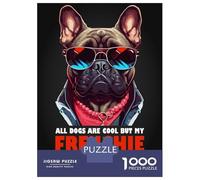 Puzzles for Adults 1000 Puzzles Funny French Bulldog Humor Puzzles for Adults Family Game Pattern Assembly Unique Birthday And Gifts 70x50cm/1000pcs