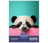Puzzles for Adults 1000 Puzzles Funny Panda Bear Animals Puzzles for Adults Relaxing Games Precision Cutting Deal As Gifts for The Whole Family 70x50cm/1000pcs