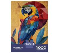 Puzzles for Adults 1000 Puzzles Geometric Macaw Art Puzzles for Adults Relax Games Staycation Kill Time for Birthday, Chrismas 38x26cm/1000pcs