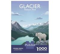 Puzzles for Adults 1000 Puzzles Glacier National Park Jigsaw for Adults Hands-on Game For Family Fun Unique Birthday And Gifts 70x50cm/1000pcs