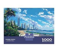 Puzzles for Adults 1000 Puzzles Gold Coast Skyline Puzzle for Adults Relax Games Analysis And Logic Deal As Gifts for The Whole Family 52x38cm/1000pcs
