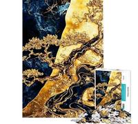 Puzzles for Adults 1000 Puzzles Golden Bonsai Tree Art Adult Jigsaw Puzzles Improve Memory Help The Brain Exercise for Is Ideal As A Gifts (Size 50x75cm)
