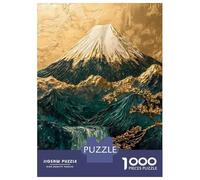 Puzzles for Adults 1000 Puzzles Golden Mount Fuji Cherry Blossom Japanese Jigsaws for Adults Toy Wall Decor Stress Reliever Unique Birthday And Gifts 52x38cm/1000pcs