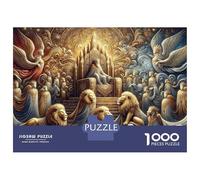 Puzzles for Adults 1000 Puzzles Golden Throne Fantasy Art Jigsaws for Adults Toy Wall Decor Stress Reliever Unique Birthday And Gifts 70x50cm/1000pcs