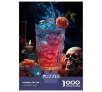 Puzzles for Adults 1000 Puzzles Halloween Cocktail Drink Teenager Puzzles Fun Games Hand Speed Race Deal As Gifts for The Whole Family 52x38cm/1000pcs