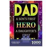 Puzzles for Adults 1000 Puzzles Happy Fathers Day Jigsaw for Adults Hands-on Game For Family Fun Unique Birthday And Gifts 38x26cm/1000pcs