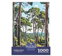 Puzzles for Adults 1000 Puzzles Harrogate Forest Path Jigsaws for Adults Relaxing Games Perfect Decoration Help The Brain Exercise 38x26cm/1000pcs