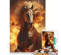 Puzzles for Adults 1000 Puzzles Horse From Hell Family Games Parent-child Interaction Challenging Game Gifts 50x75cm