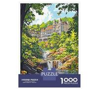 Puzzles for Adults 1000 Puzzles Hot Springs Resort Adult Jigsaw Puzzle Relaxing Games For Family Fun Deal As Gifts for The Whole Family 52x38cm/1000pcs