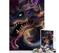 Puzzles for Adults 1000 Puzzles Hypnotic Space Dragon Home Decoration Toys Gifts Ideas Hands-on Game Artists Collection, Fine Art size 38x52cm