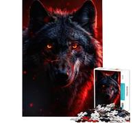 Puzzles for Adults 1000 Puzzles Inferno Eyes of The Wolf Fun at Home Activities, Enhance Memory Hands-on Game for And 14 Years And over (50x75cm)