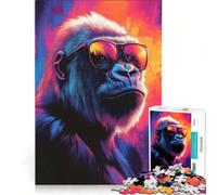 Puzzles for Adults 1000 Puzzles Intellectual Primate, Family Game, Home Decoration, with Fully Interlocking Randomly Shaped Pieces (38x26cm)