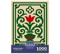 Puzzles for Adults 1000 Puzzles Italy Floral Decorative Design Jigsaws for Adults Relaxing Games Perfect Decoration Help The Brain Exercise 38x26cm/1000pcs