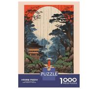 Puzzles for Adults 1000 Puzzles Japan Shikisai No Oka Travel Jigsaws for Adults Relaxing Games Perfect Decoration Help The Brain Exercise 38x26cm/1000pcs
