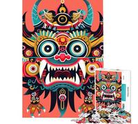 Puzzles for Adults 1000 Puzzles Japanese Oni Yokai Mask Jigsaws for Adults DIY Toys Difficult Challenge Deal As Gifts for The Whole Family (Size 38x52cm)