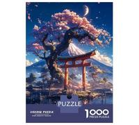 Puzzles for Adults 1000 Puzzles Japanese Sakura Tree Puzzle for Adults Relax Games Analysis And Logic Deal As Gifts for The Whole Family 70x50cm/1000pcs