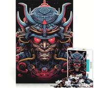Puzzles for Adults 1000 Puzzles Japanese Samurai Helmet, Anti-Stress Toys, Decompressing Intellectual, for Birthday, Chrismas (50x75cm)