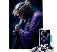 Puzzles for Adults 1000 Puzzles Jesus Carrying The Cross Educational Challenge Wall Art Practical Game for 14+ Puzzle Game Offered (38x52cm)