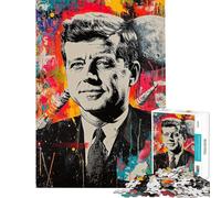 Puzzles for Adults 1000 Puzzles JFK Space Race Art Adult Jigsaw Puzzles Improve Memory Help The Brain Exercise for Is Ideal As A Gifts (Size 50x75cm)