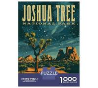 Puzzles for Adults 1000 Puzzles Joshua Tree National Park Vintage Jigsaws for Adults Relaxing Games Perfect Decoration Help The Brain Exercise 52x38cm/1000pcs