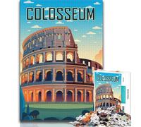 Puzzles for Adults 1000 Puzzles Journey to Ancient Rome Unique Challenge Game But Fun And Humorous Birthday Gift (size 50x75cm)