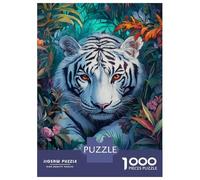 Puzzles for Adults 1000 Puzzles Jungle Tiger's Gaze -1 Jigsaws for Adults Relaxing Games Perfect Decoration Help The Brain Exercise 70x50cm/1000pcs