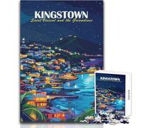 Puzzles for Adults 1000 Puzzles Kingstown, Saint Vincent And The Grenadines Challenging Game Toys Learning Educational Art Work Gift Size 38x52cm