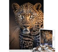 Puzzles for Adults 1000 Puzzles Leopard on Savannah Anti-Stress Toys Great Gift for Games Hands-on Game Help The Brain Exercise Size 50x75cm