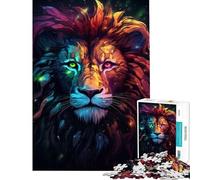 Puzzles for Adults 1000 Puzzles Lion Mysterious Fun at Home Activities, Enhance Memory Hands-on Game for And 14 Years And over (38x26cm)