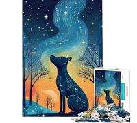 Puzzles for Adults 1000 Puzzles Lonely Stargazer Relax Games Brain Intelligence Challenge Addictive Toys Funny Gifts Difficult Challenge (size 38x52cm)