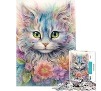 Puzzles for Adults 1000 Puzzles Loving Cat Fun Activities at Home For Family Fun Hands-on Game for And 14 Years And over (38x26cm)