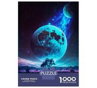 Puzzles for Adults 1000 Puzzles Lunar Vista Space Fantasy Jigsaws for Adults Relaxing Games Perfect Decoration Help The Brain Exercise 70x50cm/1000pcs