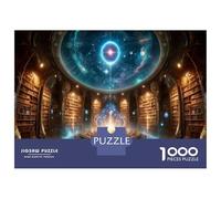 Puzzles for Adults 1000 Puzzles Magical Library Interior Puzzles for Adults Relaxing Games Precision Cutting Deal As Gifts for The Whole Family 38x26cm/1000pcs