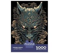 Puzzles for Adults 1000 Puzzles Mask Wolf Jigsaw for Adults Hands-on Game For Family Fun Unique Birthday And Gifts 38x26cm/1000pcs