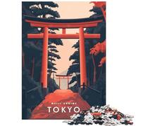 Puzzles for Adults 1000 Puzzles Meiji Shrine Tokyo Adult Jigsaw Puzzles Improve Memory Help The Brain Exercise for Is Ideal As A Gifts (75x50cm/1000pcs)