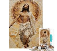 Puzzles for Adults 1000 Puzzles Modern Jesus Painting Adult Jigsaw Puzzles Improve Memory Help The Brain Exercise for Is Ideal As A Gifts (Size 38x52cm)