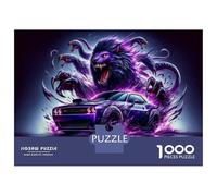 Puzzles for Adults 1000 Puzzles Monster Muscle Car Art Print Puzzles for Adults Relaxing Games Precision Cutting Deal As Gifts for The Whole Family 38x26cm/1000pcs