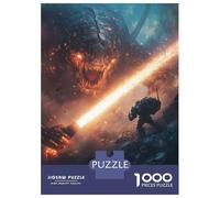 Puzzles for Adults 1000 Puzzles Monster Vs Soldier Puzzle for Adults Relax Games Analysis And Logic Deal As Gifts for The Whole Family 38x26cm/1000pcs