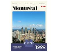 Puzzles for Adults 1000 Puzzles Montreal Quebec Travel Art Puzzles for Adults Family Game Pattern Assembly Unique Birthday And Gifts 70x50cm/1000pcs