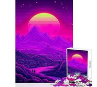 Puzzles for Adults 1000 Puzzles Moon Landscape Magic Retro Educational Toy Gift For Birthdays Educational Games Train Your Brain And Hands Size 38x26cm