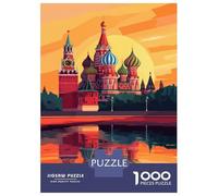 Puzzles for Adults 1000 Puzzles Moscow Sunset Reflections-1 Puzzle for Adults Relax Games Analysis And Logic Deal As Gifts for The Whole Family 38x26cm/1000pcs