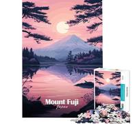 Puzzles for Adults 1000 Puzzles Mount Fuji Sunset Fun at Home Activities, Enhance Memory Hands-on Game for And 14 Years And over (38x26cm)