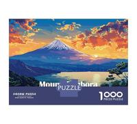 Puzzles for Adults 1000 Puzzles Mount Tambora Sunset Puzzles for Adults Relax Games Precision Cutting Unique Birthday And Gifts 38x26cm/1000pcs