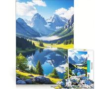 Puzzles for Adults 1000 Puzzles Mountain Lake Reflection Landscape Anti-Stress Toys Precision Cutting Deal As Gifts for The Whole Family 50x75cm