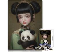 Puzzles for Adults 1000 Puzzles My Little Panda Beautiful Design Game Home Art Decor Gift For Birthdays Size 38x26cm