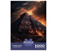 Puzzles for Adults 1000 Puzzles Mystical Maya Pyramid Puzzle for Adults Relax Games Analysis And Logic Deal As Gifts for The Whole Family 38x26cm/1000pcs